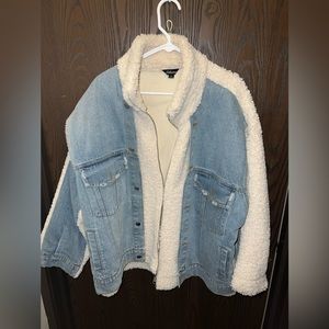 Athina Sherpa Denim Jacket